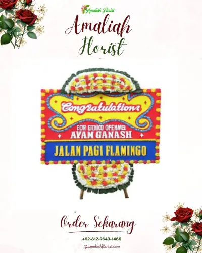 Bunga Papan Congratulation di Somawangi